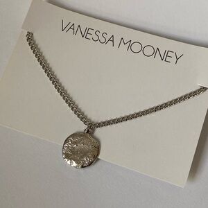 New vanessa Mooney silver coin pendant necklace